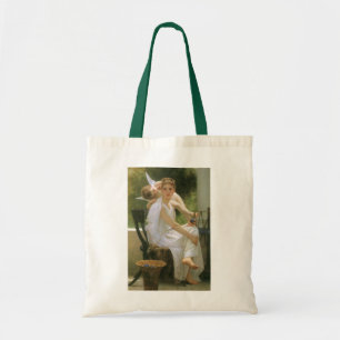 Tote Bag Travail interrompu par Bouguereau, Portrait d'ange