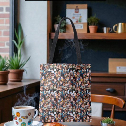 Tote Bag Travail stress noir