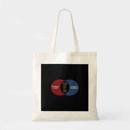 Tote Bag Travailler difficilement - WFH (Devant)