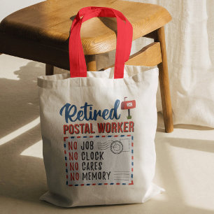 Tote Bag Travailleur de poste retraité Mailman Retraite