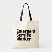 Tote Bag Travailleur de service émergent (Devant)