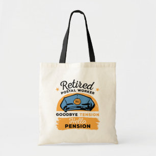 Tote Bag Travailleur Postal Retraite Au Revoir Tension Bonj