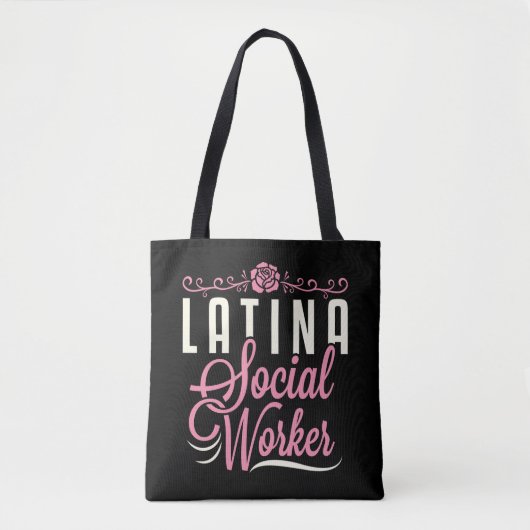 Tote Bag Travailleur social latina (Devant)