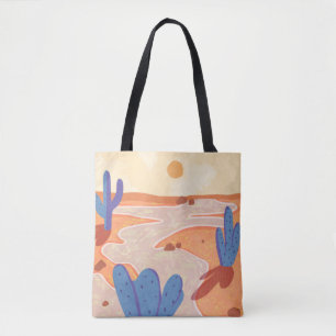 Tote Bag Traverser le désert peint