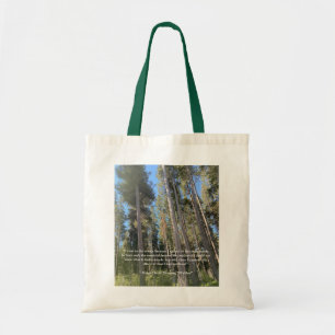 Tote Bag Trees Forest Woods Thoreau Citation inspirante