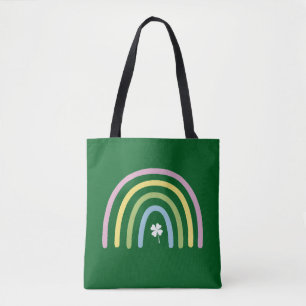 Tote Bag Trèfle à quatre feuilles Arc-en-ciel Fête de la Sa