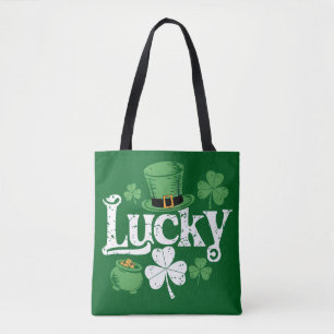 Tote Bag Trèfle Chanceux Fête de la Saint-Patrick Trèfle Vi