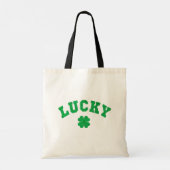 Tote Bag Trèfle Chanceux Saint Patrick Impression des Deux (Dos)