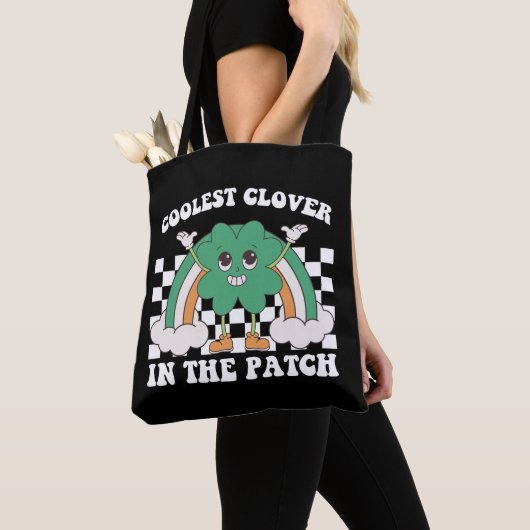 Tote Bag Trèfle le plus cool du patch Saint-Patrick (De près)