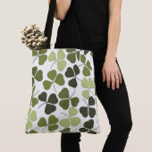 Tote Bag Trèfle vert dans une variété de nuances (De près)