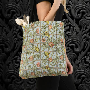 Tote Bag Trellis par William Morris, textile de jardin vint