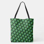 Tote Bag "Trellis verts" Fourre-tout à l'épaule (Dos)