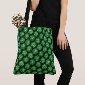 Tote Bag "Trellis verts" Fourre-tout à l'épaule (De près)