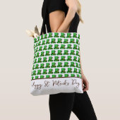 Tote Bag Trendy Green Hats Pattern St. Patrick's Day (De près)
