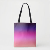Tote Bag Trendy neon pink purple and light orange gradient (Devant)