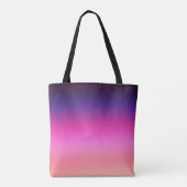 Tote Bag Trendy neon pink purple and light orange gradient (Dos)