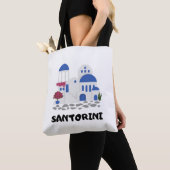 Tote Bag Trendy Santorini Grèce Architecture Travel (De près)