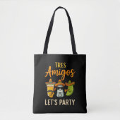 Tote Bag Tres Amigos Tequila Salt Lime Cinco De Mayo (Devant)
