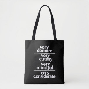 Tote Bag Très Délicat Très Mignon Très Prévenant Délicat