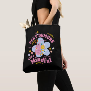 Tote Bag TRÈS DÉMOCRATIQUE BIEN-ÊTRE Floral TRÈS MINEUX