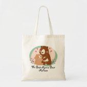 Tote Bag Très drôle Meilleur ours maman (Devant)