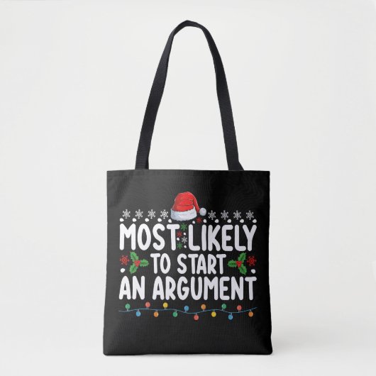 Tote Bag Très Probable De Commencer Un Argument Famille De  (Devant)