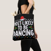 Tote Bag Très Probable De Danser La Famille De Noël (De près)