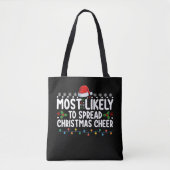 Tote Bag Très Probable De Diffuser Fami Fête De Noël (Devant)