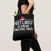 Tote Bag Très Probable De Diffuser Fami Fête De Noël (De près)