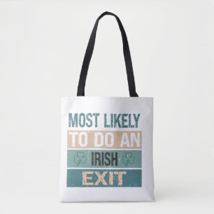 Tote Bag Très Probable De Sortir Irlandais