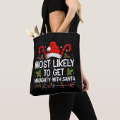 Tote Bag Très Probable D'Être Naughty Avec Père Noël Christ (De près)