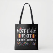 Tote Bag Très Probable D'Obtenir Le Noël Le Plus Présent (Devant)