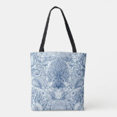 Tote Bag Trésors de plage en bleu (Dos)