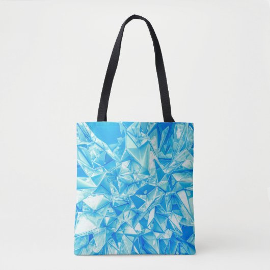 Tote Bag Triangle cristal, arrière - plan rendu 3D. (Devant)