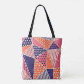 Tote Bag Triangles Abstraits : Arrière - plan géométrique V (Dos)