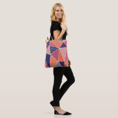 Tote Bag Triangles Abstraits : Arrière - plan géométrique V (Sur le modèle)