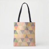 Tote Bag Triangles Abstraits Fade moderne Motif géométrique (Devant)