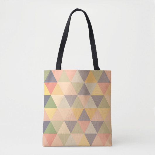 Tote Bag Triangles Abstraits Fade moderne Motif géométrique (Devant)
