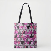 Tote Bag Triangles Camo Rose (Devant)