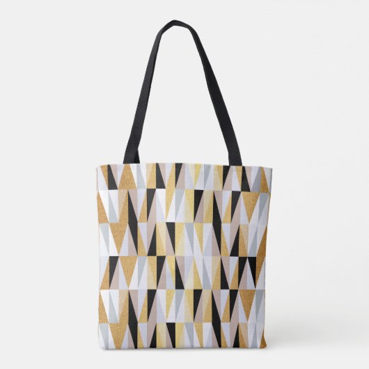 Tote Bag triangles de conception scandinave sans couture mo (Dos)