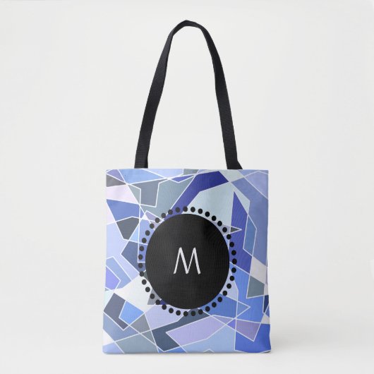 Tote Bag Triangles de géométrie monographique (Devant)
