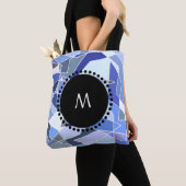 Tote Bag Triangles de géométrie monographique (De près)