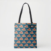 Tote Bag Triangles de pizza avec jambon et olives, votre te (Devant)