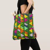 Tote Bag Triangles Fleuris (De près)