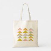 Tote Bag Triangles géométriques modernes mignons en couleur (Dos)