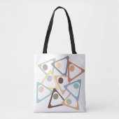 Tote Bag Triangles Pastel (Devant)