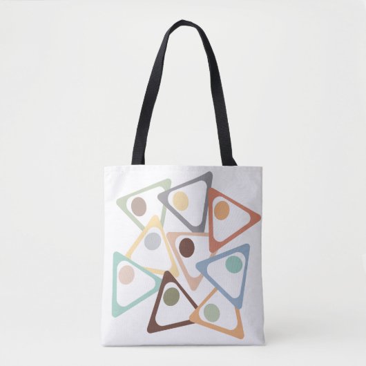 Tote Bag Triangles Pastel (Devant)
