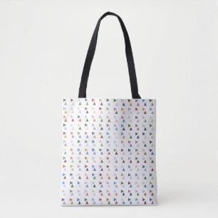Tote Bag Triangles Pastel tendance sur Motif géométrique bl