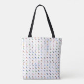 Tote Bag Triangles Pastel tendance sur Motif géométrique bl (Dos)
