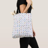 Tote Bag Triangles Pastel tendance sur Motif géométrique bl (De près)